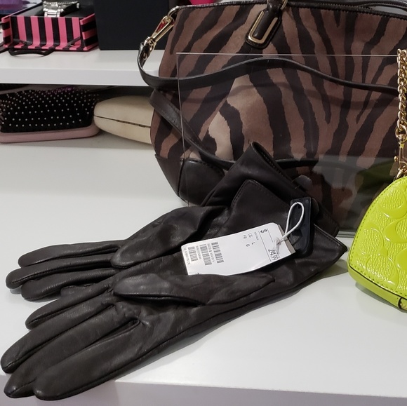 H&M Accessories H M Leather Gloves Poshmark